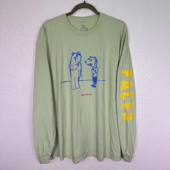 Mac Miller Shirt Mens 2XL Faces Boy Bear Graphic Rap Hip Hop Music Art Merch - Picture 1 of 12